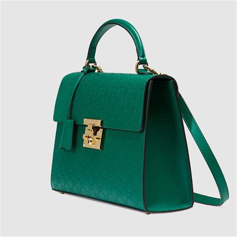 gucci green top|gucci top handle tote.